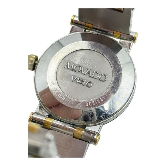 Movado Vizio Ladies Two Tone Watch Bracelet Band - New Battery Installed main image 8